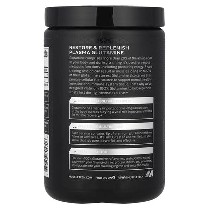 Platinum 100% Glutamine, Unflavored, 10.58 Oz (300 G)